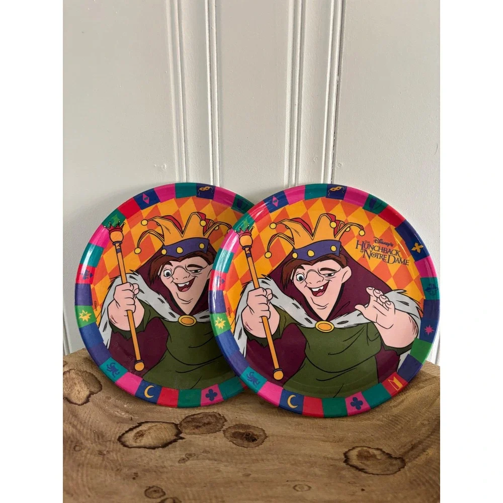 Vintage Disney Hunchback of Notre Dame Quasimodo Zak Designs Plates Set of 2 8